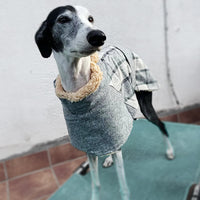 Manteau Chien D’Hiver – Sweat Polaire Chaud & Réfléchissant – Taille 2XL Gris Foncé