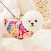 Manteau Petit Chien Fashion Print - Veste Stylée pour Chiens