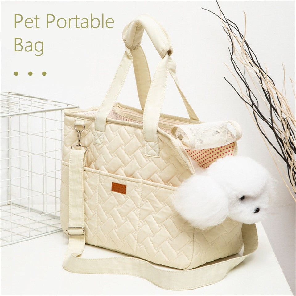 Pecute Sac De Transport Pliable Pour Petit Chien/chat - Léger, Respirant, Avec Laisse De Sécurité (couleur Kaki) - 12